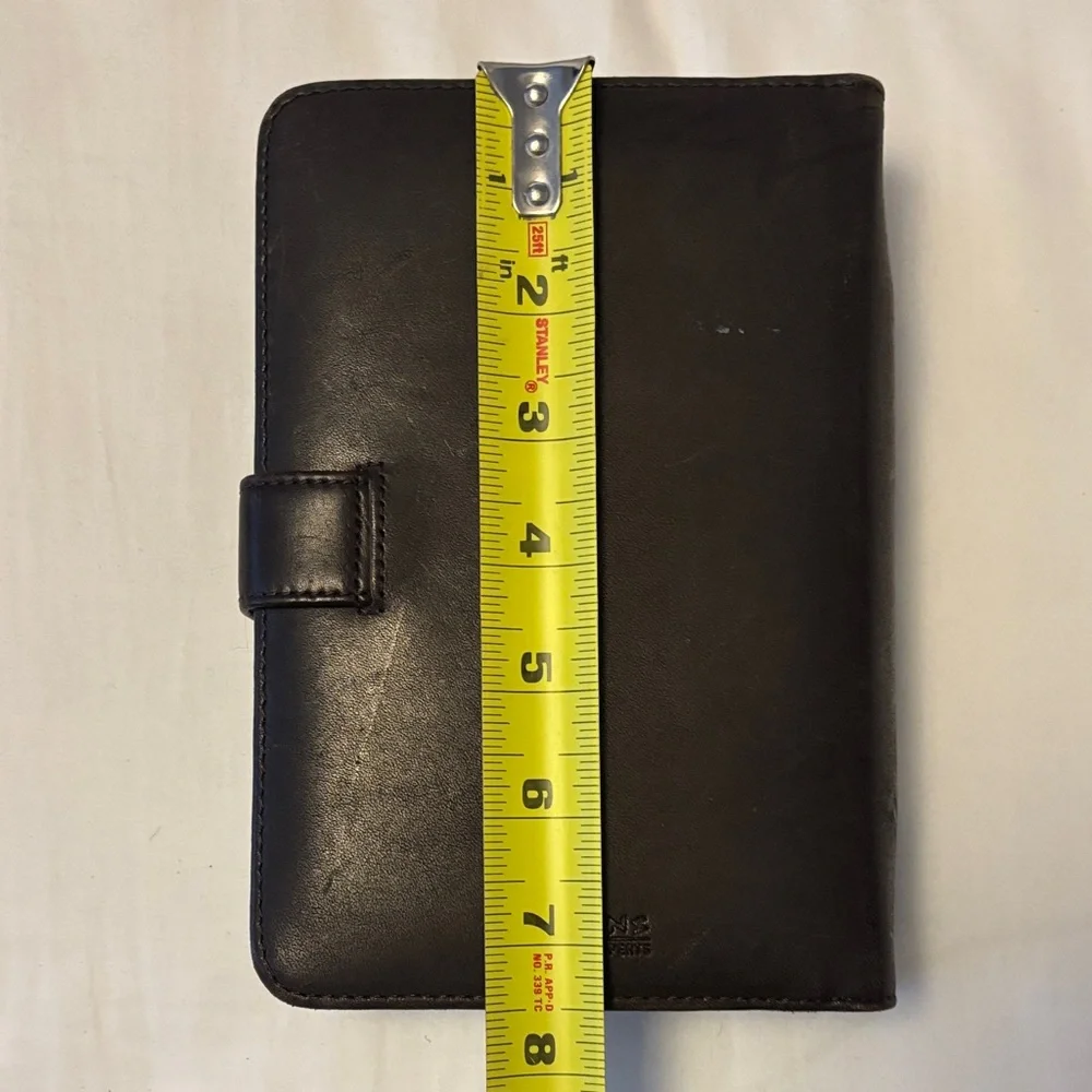 Elegant Black Leather Planner